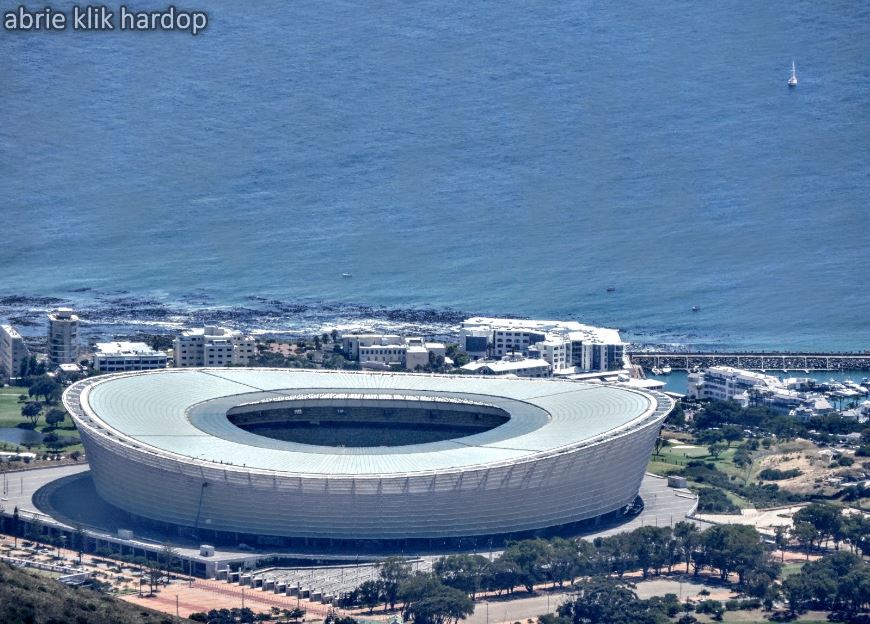 Cape Town Stadium from Table Mountain